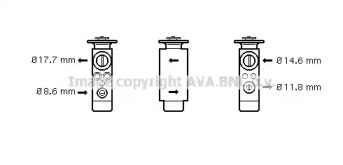 Клапан AVA QUALITY COOLING PR1048