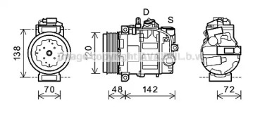 Компрессор AVA QUALITY COOLING PRK064