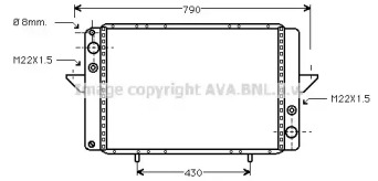 Теплообменник AVA QUALITY COOLING RT2060