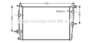 Теплообменник AVA QUALITY COOLING RT2458