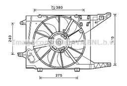 Вентилятор AVA QUALITY COOLING RT7549