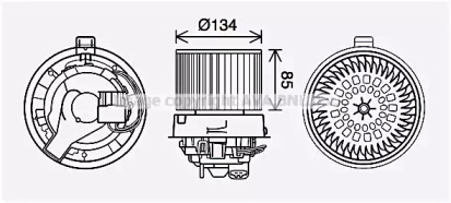 Электродвигатель AVA QUALITY COOLING RT8633