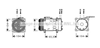 Компрессор AVA QUALITY COOLING RTK075