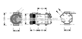 Компрессор AVA QUALITY COOLING RTK127