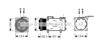 Компрессор AVA QUALITY COOLING RTK284