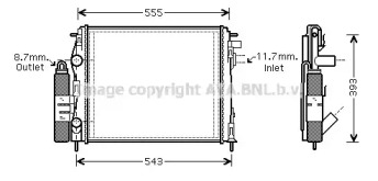 Теплообменник AVA QUALITY COOLING RTM323