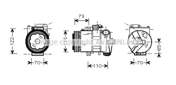 Компрессор AVA QUALITY COOLING SAAK018