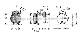 Компрессор AVA QUALITY COOLING SBAK065