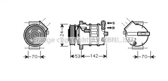 Компрессор AVA QUALITY COOLING SBK063