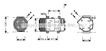 Компрессор AVA QUALITY COOLING SCK016