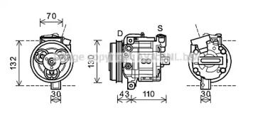 Компрессор AVA QUALITY COOLING SUK081