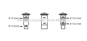 Клапан AVA QUALITY COOLING TO1070