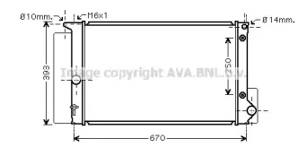 Теплообменник AVA QUALITY COOLING TO2474