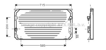 Конденсатор AVA QUALITY COOLING TO5246