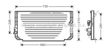 Конденсатор AVA QUALITY COOLING TO5279