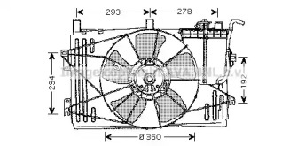 Вентилятор AVA QUALITY COOLING TO7508