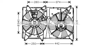 Вентилятор AVA QUALITY COOLING TO7533