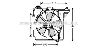 Вентилятор AVA QUALITY COOLING TO7538