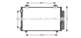 Конденсатор AVA QUALITY COOLING TOA5487D