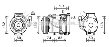 Компрессор AVA QUALITY COOLING TOAK611