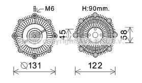 Сцепление AVA QUALITY COOLING TOC588