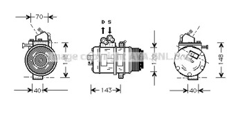 Компрессор AVA QUALITY COOLING TOK003