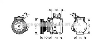 Компрессор AVA QUALITY COOLING TOK438