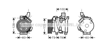 Компрессор AVA QUALITY COOLING TOK451