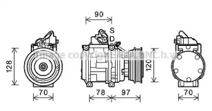 Компрессор AVA QUALITY COOLING TOK619