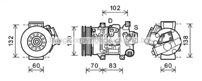 Компрессор AVA QUALITY COOLING TOK627