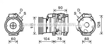 Компрессор AVA QUALITY COOLING TOK634