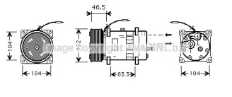 Компрессор AVA QUALITY COOLING VLAK037