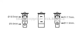 Клапан AVA QUALITY COOLING VO1171