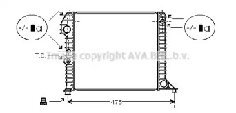 Теплообменник AVA QUALITY COOLING VO2056