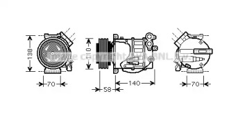 Компрессор AVA QUALITY COOLING VOAK144