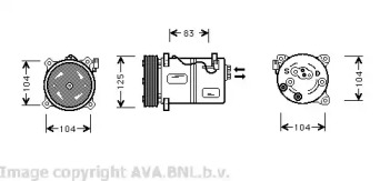 Компрессор AVA QUALITY COOLING VOK030