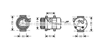 Компрессор AVA QUALITY COOLING VOK054