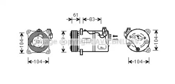 Компрессор AVA QUALITY COOLING VOK059