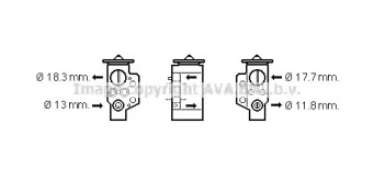 Клапан AVA QUALITY COOLING VW1311