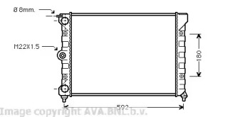 Теплообменник AVA QUALITY COOLING VW2011