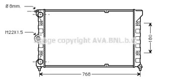 Теплообменник AVA QUALITY COOLING VW2037