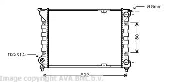 Теплообменник AVA QUALITY COOLING VW2085