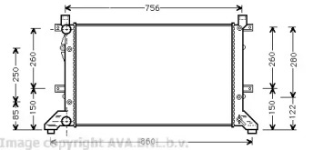 Теплообменник AVA QUALITY COOLING VW2155