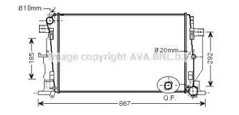 Теплообменник AVA QUALITY COOLING VW2279