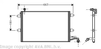 Конденсатор AVA QUALITY COOLING VW5143