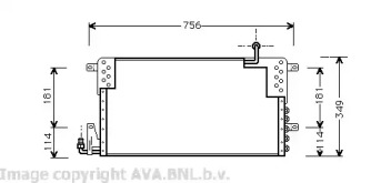 Конденсатор AVA QUALITY COOLING VW5161