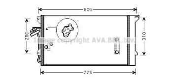 Конденсатор AVA QUALITY COOLING VW5244