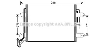 Конденсатор AVA QUALITY COOLING VW5291