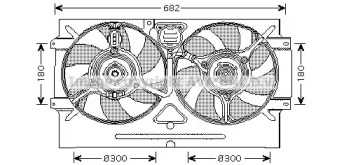 Вентилятор AVA QUALITY COOLING VW7518