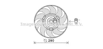 Вентилятор AVA QUALITY COOLING VW7530